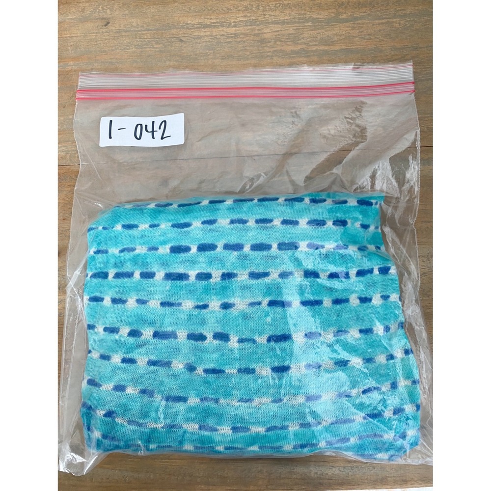 Lauren Ralph Lauren Womens 100% Linen Top 3X Blue Tie Dye Coastal Lightweight - Picture 7 of 8